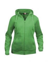 Clique Basic Hoody Full Zip Women – damska bluza z kapturem apple green. Zielone bluzy damskie CLIQUE, l, bez wzorów, z bawełny, bez ramiączek, z kapturem. Za 187.03 zł.