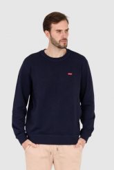 GUESS Granatowa bluza regular fit. Niebieskie bluzy męskie Guess, l, z aplikacjami, bez ramiączek, bez kaptura. W wyprzedaży za 269.99 zł.