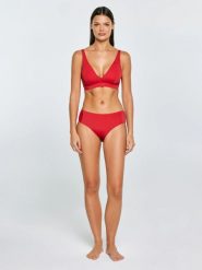 Dół od kostiumu kąpielowego czerwony Morrasa 603. Czerwone bikini BIG STAR, bez wzorów, z materiału. Za 79.99 zł.
