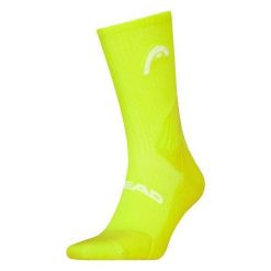 Skarpety sportowe Head Tennis Performance Crew Socks 1P. Żółte skarpety męskie Head, bez wzorów, z bawełny. Za 43.00 zł.