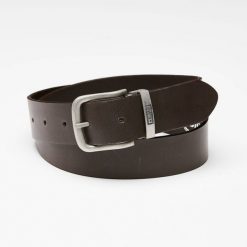 Brązowy Skórzany Pasek Big Star Męski Elegancki. Brązowe paski męskie Big Star Accessories, ze skóry, eleganckie. Za 109.99 zł.