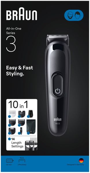 Trymer Braun All-in-One AIO3560. Golarki i trymery BRAUN. Za 195.20 zł.