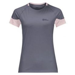 Koszulka trekkingowa damska Jack Wolfskin Narrows. Szare bluzki damskie Jack Wolfskin, xs, bez wzorów, casualowe, bez kołnierzyka, bez ramiączek. Za 109.99 zł.