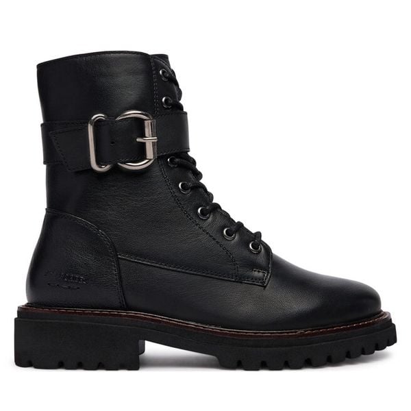 Trapery Josef Seibel. Czarne trapery damskie Josef Seibel, bez zapięcia. Za 599.99 zł.