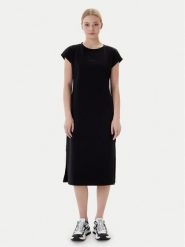 EA7 Emporio Armani Sukienka codzienna 7W000957 AF12484 MC043 Czarny Regular Fit. Czarne sukienki damskie EA7 Emporio Armani, na co dzień, xl, bez wzorów, z bawełny, bez kołnierzyka, bez ramiączek, proste. Za 469.99 zł.