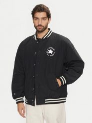 Converse Kurtka bomber Varsity 10026976-A01 Czarny Regular Fit. Czarne kurtki męskie Converse, m, bez wzorów, z syntetyku, bez kaptura. Za 589.99 zł.