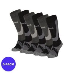 Skarpety narciarskie dla dorosłych unisex 6 par. Czarne skarpetki damskie Xtreme, bez wzorów, z materiału. W wyprzedaży za 293.45 zł.