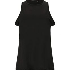 Damski tank top Elite Lab LAB. Czarne koszulki sportowe damskie ELITE LAB, bez wzorów, bez ramiączek. Za 93.50 zł.