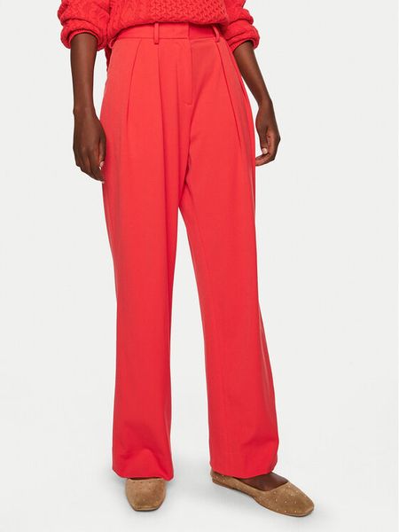 STAUD Spodnie palazzo Luisa R24P4100ST Czerwony Wide Leg. Czerwone spodnie materiałowe damskie STAUD, bez wzorów, z materiału. Za 1,039.00 zł.