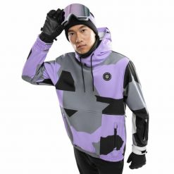 Kurtka snowboardowa męska W1 Tignes. Niebieskie kurtki męskie SIROKO, na zimę, m, bez wzorów, z materiału, wakacyjne, z kapturem. Za 296.00 zł.