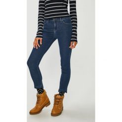 Lee - Jeansy Scarlett. Niebieskie jeansy damskie Lee, bez wzorów, z bawełny. W wyprzedaży za 209.90 zł.