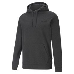 Sweatshirt bluza z kapturem z małym logo Puma ESS TR. Szare bluzy męskie Puma, s, bez wzorów, z kapturem, na fitness i siłownię. W wyprzedaży za 188.65 zł.