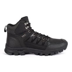Vico Czarne buty męskie trekkingowe wiązane. Czarne trekkingi męskie bez zapięcia. Za 212.22 zł.