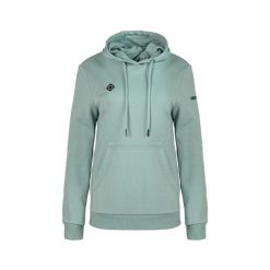 Bluza Arasil: wygoda i swobodny styl z regulowanym kapturem i kieszenią kangurko. Zielone bluzy damskie IZAS, m, bez wzorów, bez ramiączek. Za 313.00 zł.