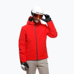 Kurtka narciarska męska Dainese Avera Dermizax EV Core Ready. Czerwone kurtki sportowe męskie Dainese, na zimę, l, bez wzorów, z materiału, bez kaptura, narciarskie, Dermizax. Za 1,679.00 zł.