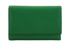 Portfel skórzany BARBERINI'S zielony D-1089-38. Zielone portfele damskie Barberinis, ze skóry. Za 149.99 zł.