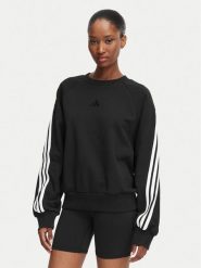 Adidas Bluza Kit 3-Stripes KV9857 Czarny Regular Fit. Czarne bluzy damskie Adidas, xs, bez wzorów, z bawełny, bez ramiączek, bez kaptura. Za 279.99 zł.