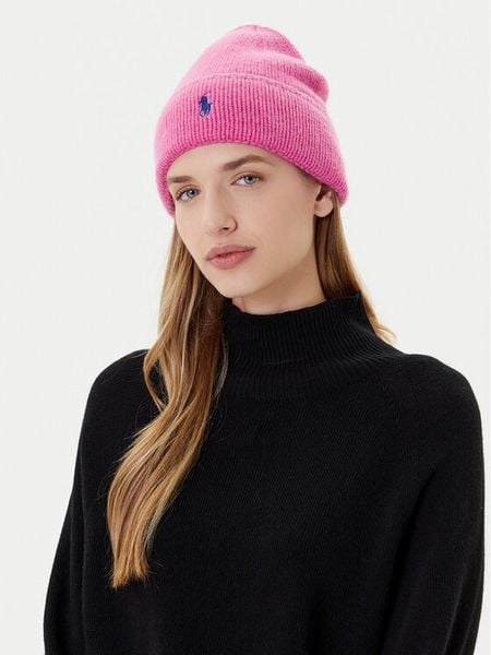 Polo Ralph Lauren Czapka 455954355011 Różowy. Czerwone czapki damskie Polo Ralph Lauren, na zimę, bez wzorów, z wełny. Za 309.99 zł.