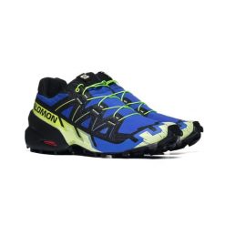 Buty trekkingowe Salomon SPEEDCROSS 6 L49145100. Niebieskie obuwie trekkingowe damskie Salomon, z gumy, przed kostkę, bez zapięcia. Za 668.91 zł.