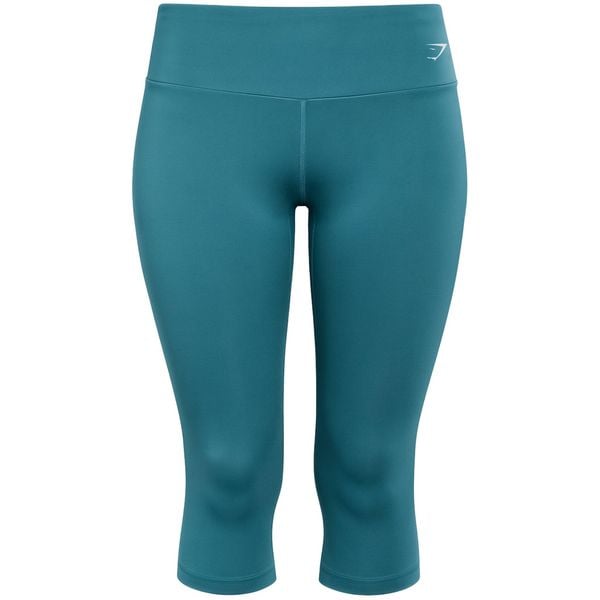 Legginsy treningowe damskie Gymshark Training Cropped. Niebieskie legginsy damskie GYMSHARK, bez wzorów. Za 84.99 zł.