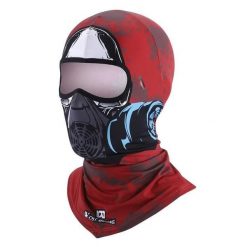 Lato Magiczna Chusta Przeciw UV Szalik Jedwabny Czerwony Demon. Czerwone szaliki męskie WEST BIKING, bez wzorów, z elastanu. Za 69.88 zł.
