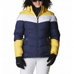 Kurtka Zimowa Damska Columbia Abbott Peak Insulated. Białe kurtki sportowe damskie Columbia, na zimę, l, bez wzorów, z puchu, bez ramiączek, bez kaptura, trekkingowe. Za 999.00 zł.