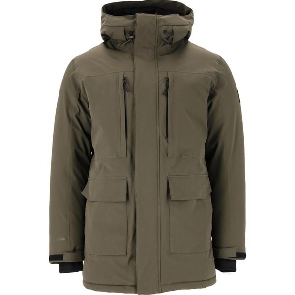 Parka z kapturem Whistler Bluff 10000. Czarne parki męskie Whistler, na zimę, m, bez wzorów, bez kołnierzyka, z kapturem. W wyprzedaży za 465.00 zł.