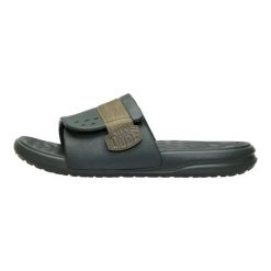 HeyDude Męskie Klapki Wave Alt Slide. Zielone klapki męskie Hey dude, bez wzorów, z materiału, bez zapięcia. Za 199.00 zł.