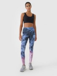 4F Legginsy treningowe z wysokim stanem damskie - multikolor XL. Legginsy damskie 4F, bez wzorów, z dzianiny. W wyprzedaży za 129.99 zł.