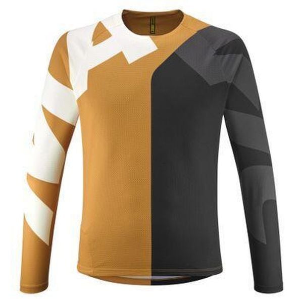 Dżersej z długim rękawem Mavic Deemax. Brązowe bluzy męskie MAVIC, bez wzorów, z dżerseju, sportowe, bez ramiączek, bez kaptura. Za 294.00 zł.