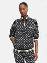 Guess Bluza V5YQ03 KB212 Czarny Regular Fit. Czarne bluzy damskie Guess, xs, z aplikacjami, z syntetyku, bez ramiączek, bez kaptura. Za 434.99 zł.