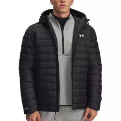 Kurtka puchowa z kapturem Under Armour SPORTSWEAR INSULATE. Białe kurtki męskie Under Armour, xl, bez wzorów, z materiału, z kapturem. Za 534.50 zł.