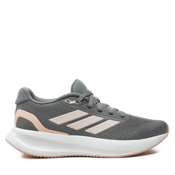 Buty do biegania adidas. Szare obuwie sportowe damskie Adidas, bez wzorów, bez zapięcia, do biegania. Za 189.99 zł.