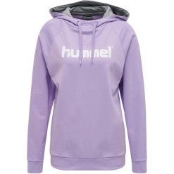 Bluza z kapturem Hummel hmlgo cotton logo. Czerwone bluzy damskie Hummel, s, bez wzorów, z bawełny, eleganckie, bez ramiączek, z kapturem. Za 198.05 zł.