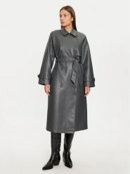 Vero Moda Trencz Amalie 10300822 Szary Regular Fit. Szare płaszcze damskie Vero Moda, m, bez wzorów, ze skóry, bez kołnierzyka, bez kaptura. Za 269.99 zł.