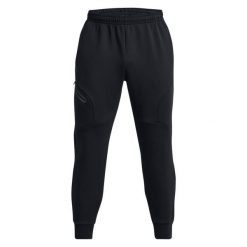 Spodnie Joggery Under Armour Unstoppable Flc Damskie. Czarne spodnie sportowe damskie Under Armour, bez wzorów, z bawełny, sportowe, do biegania. Za 425.55 zł.