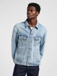 LEE MĘSKA KURTKA JEANSOWA RELAXED RIDER JACKET PACIFIC COAST 112364103. Kurtki męskie Lee, m, bez wzorów, z jeansu, bez kaptura. Za 299.99 zł.