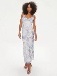 Guess Sukienka koktajlowa Akilina W4GK39 WG4W2 Fioletowy Regular Fit. Fioletowe sukienki damskie Guess, xl, z aplikacjami, z wiskozy, wizytowe, bez kołnierzyka, bez ramiączek. Za 339.99 zł.