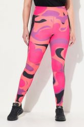 Damskie Legginsy sportowe szybkoschnące wysoki stan z recyklingu. Czerwone legginsy damskie Ulla Popken, bez wzorów, z elastanu. Za 239.99 zł.
