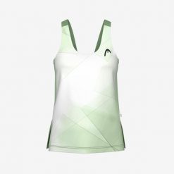SPIRIT Tank Top Women. Zielone topy damskie Head, bez wzorów, sportowe, bez kołnierzyka, bez ramiączek. W wyprzedaży za 207.00 zł.