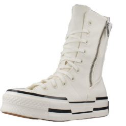Buty Kobieta Converse Chuck 70 Plus Xhi biały. Białe obuwie sportowe damskie Converse, bez wzorów, ze skóry, bez zapięcia. W wyprzedaży za 522.85 zł.