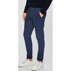 Only & Sons - Spodnie. Niebieskie eleganckie spodnie męskie Only & Sons, bez wzorów, z bawełny. W wyprzedaży za 99.90 zł.