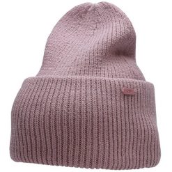 Czapka damska 4F. Czerwone czapki damskie 4F, na zimę, bez wzorów, z materiału, eleganckie. Za 41.99 zł.