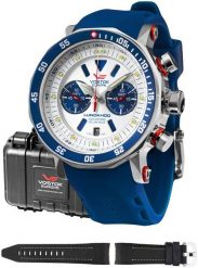 Zegarek męski Vostok Europe 6S21-620A630S niebieski. Niebieskie zegarki męskie Vostok Europe, bez wzorów. Za 5,764.15 zł.