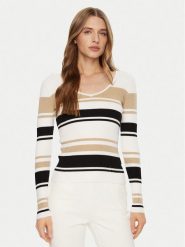 Guess Sweter W5RR22 Z2Y72 Kolorowy Regular Fit. Swetry nierozpinane damskie Guess, l, z aplikacjami, z wiskozy, bez kołnierzyka, bez ramiączek. Za 209.99 zł.