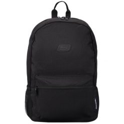 Plecak sportowo-turystyczny dla dorosłych Essential Backpack pojemność 20 L. Czarne plecaki męskie Skechers, bez wzorów, z materiału, sportowe. Za 179.99 zł.