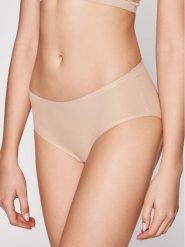 Chantelle Figi klasyczne Soft Stretch C26440 Beżowy. Brązowe majtki damskie Chantelle, z syntetyku. Za 99.99 zł.