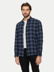 Blend Koszula 20717421 Granatowy Slim Fit. Niebieskie koszule męskie Blend, m, bez wzorów, z bawełny, bez kołnierzyka, bez ramiączek. Za 109.99 zł.