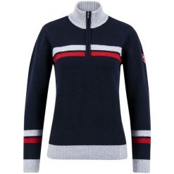 Sweter damski Swix Blizzard Warm. Niebieskie swetry nierozpinane damskie Swix, na zimę, bez wzorów, retro, bez kołnierzyka, bez ramiączek. W wyprzedaży za 626.40 zł.