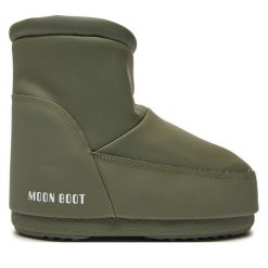 Śniegowce Moon Boot. Brązowe śniegowce damskie Moon Boot, bez zapięcia. Za 609.99 zł.